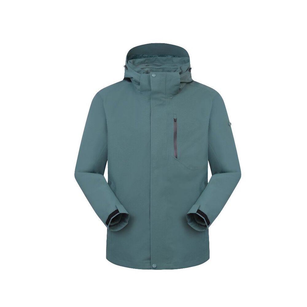 Men's Insulated Waterproof Jacket Twill Fabric with Matte Finish